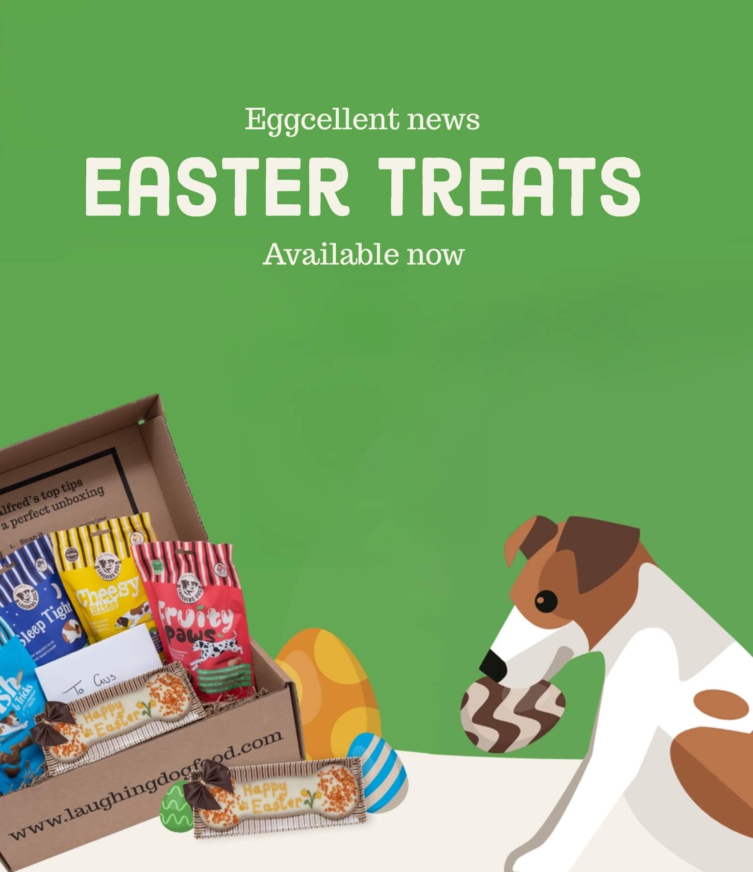 easter banner tablet | Laughing Dog Food