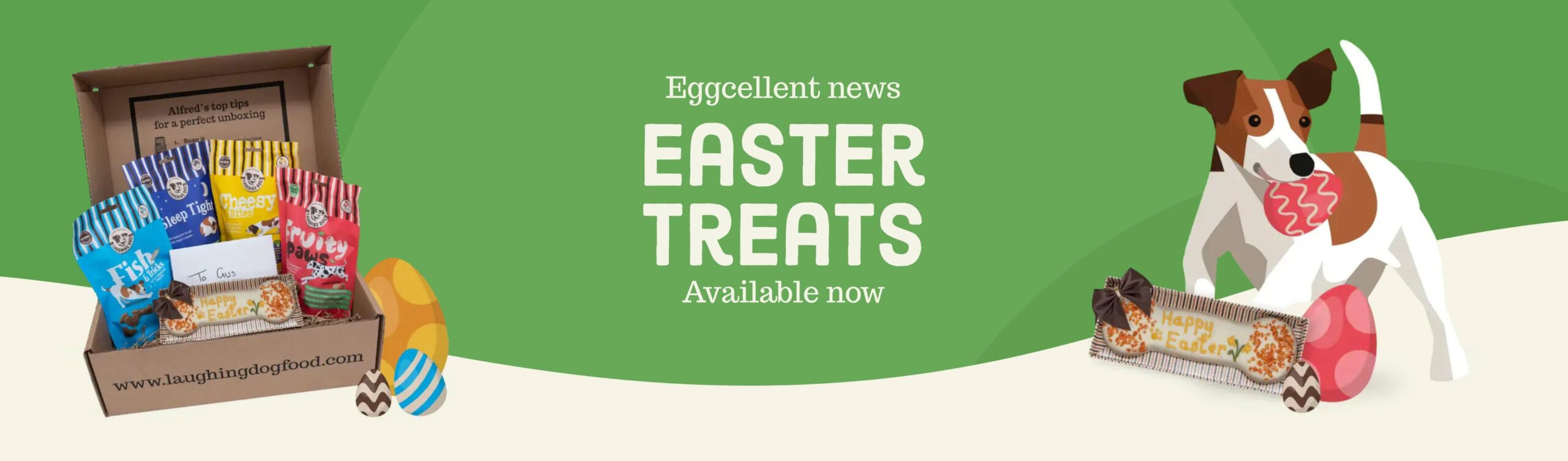 easter banner desktop | Laughing Dog Food